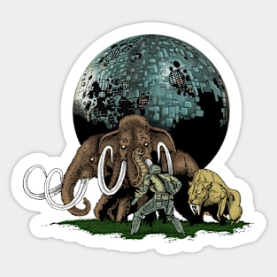 Mammoth moon Sticker